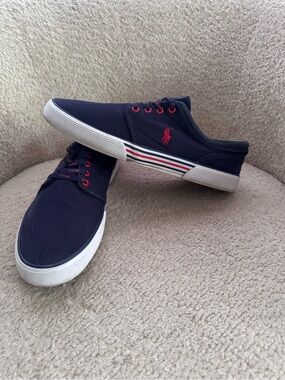 Polo Ralph Lauren Faxon Low Men’s Navy Blue Sneakers Shoes Size 11